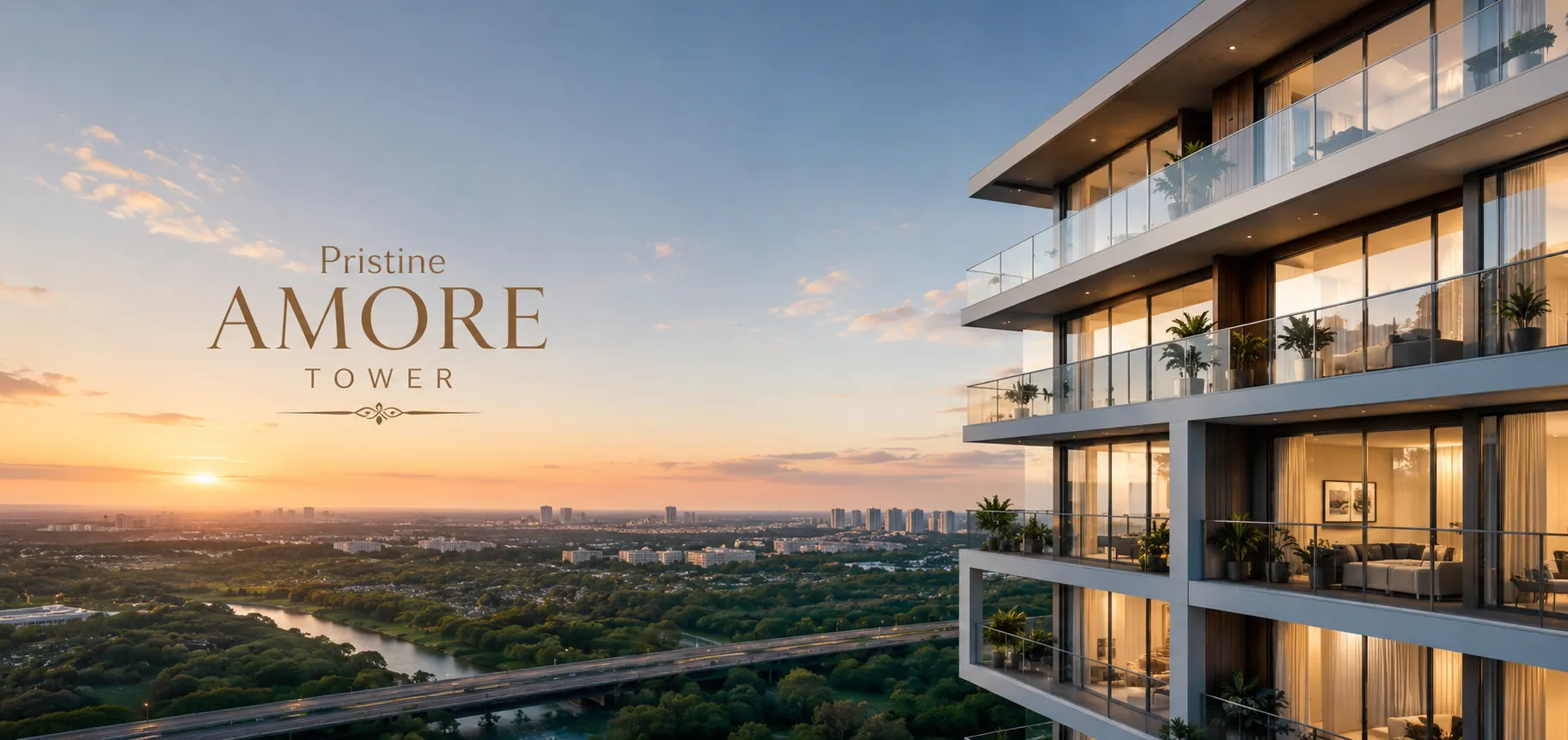 Pristine Amore tower elevation view